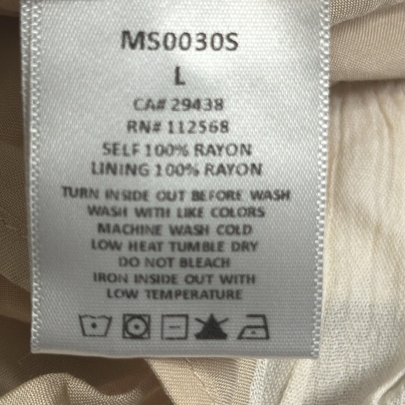 Miss me beige ivory floral mini skirt size large - Picture 9 of 9